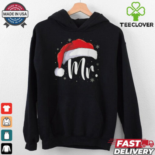 Mr And Mrs Claus Couples Matching Christmas Pajamas Santa T Shirt