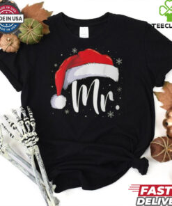 Mr And Mrs Claus Couples Matching Christmas Pajamas Santa T Shirt