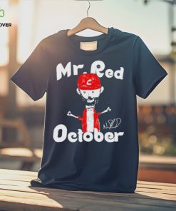 Mr Red October Philadelphia Phillies Signature T shirt