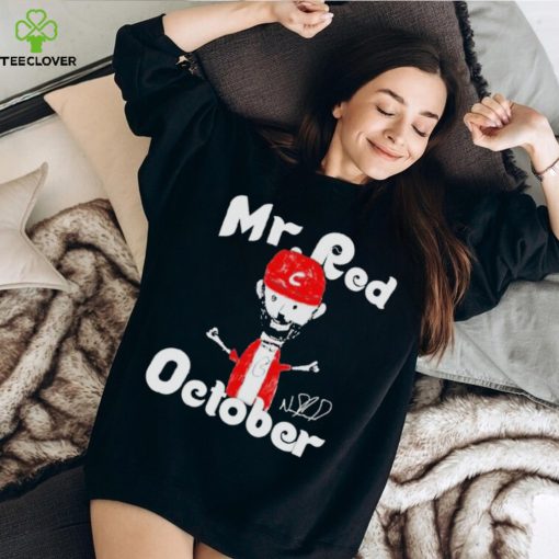 Mr Red October Philadelphia Phillies Signature T shirt
