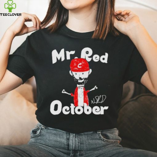 Mr Red October Philadelphia Phillies Signature T shirt