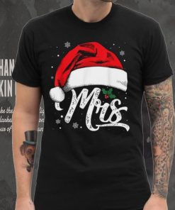 Mrs And Mr Santa Hat Christmas Couples Matching Funny Xmas Shirt