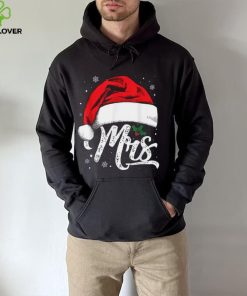 Mrs And Mr Santa Hat Christmas Couples Matching Funny Xmas Shirt