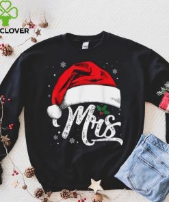 Mrs And Mr Santa Hat Christmas Couples Matching Funny Xmas Shirt