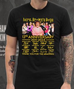 Mrs. Brown’s Boys 13th anniversary 2011 2024 thank you for the memories signatures shirt