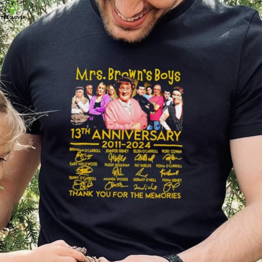 Mrs. Brown’s Boys 13th anniversary 2011 2024 thank you for the memories signatures hoodie, sweater, longsleeve, shirt v-neck, t-shirt