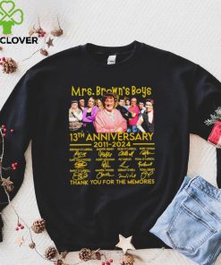 Mrs. Brown’s Boys 13th anniversary 2011 2024 thank you for the memories signatures hoodie, sweater, longsleeve, shirt v-neck, t-shirt