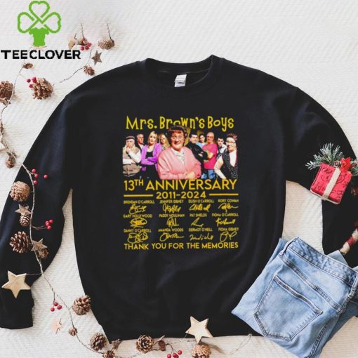 Mrs. Brown’s Boys 13th anniversary 2011 2024 thank you for the memories signatures hoodie, sweater, longsleeve, shirt v-neck, t-shirt