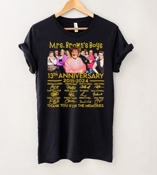 Mrs. Brown’s Boys 13th anniversary 2011 2024 thank you for the memories signatures hoodie, sweater, longsleeve, shirt v-neck, t-shirt