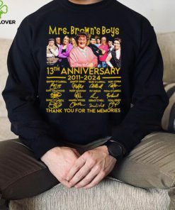 Mrs. Brown’s Boys 13th anniversary 2011 2024 thank you for the memories signatures hoodie, sweater, longsleeve, shirt v-neck, t-shirt