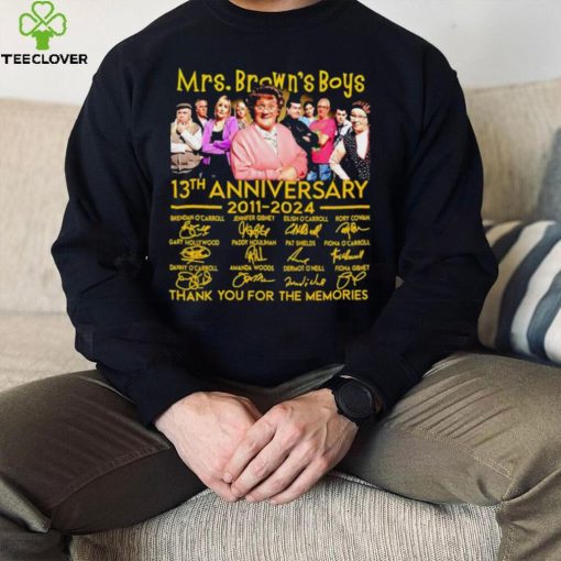 Mrs. Brown’s Boys 13th anniversary 2011 2024 thank you for the memories signatures hoodie, sweater, longsleeve, shirt v-neck, t-shirt