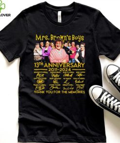 Mrs. Brown’s Boys 13th anniversary 2011 2024 thank you for the memories signatures hoodie, sweater, longsleeve, shirt v-neck, t-shirt