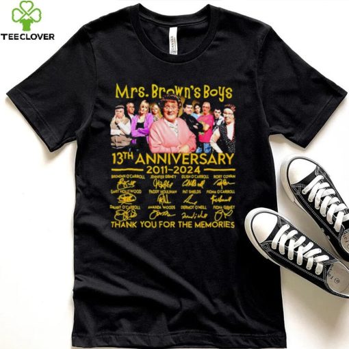 Mrs. Brown’s Boys 13th anniversary 2011 2024 thank you for the memories signatures hoodie, sweater, longsleeve, shirt v-neck, t-shirt