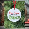 NCAA Oklahoma Sooners Grinch Christmas Ornament Personalized Your Name 2023 Christmas Tree Decorations