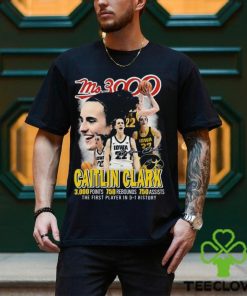 Ms3000 Caitlin Clark Iowa Hawkeyes The First Player In D 1 History T Shirt
