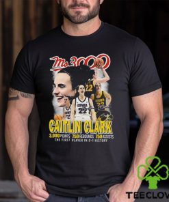 Ms3000 Caitlin Clark Iowa Hawkeyes The First Player In D 1 History T Shirt