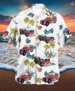 Mtn. Lakes Vol Fire Department Mountain Lakes New Jersey Hawaiian Shirt