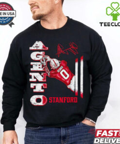 Mudia Reuben Stanford Cardinal comic signature shirt