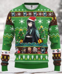 Muichiro Tokito Demon Slayer Anime Ugly Christmas Wool Knitted Sweater
