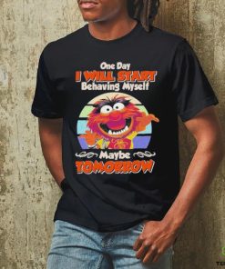 Muppet one day I will start behaving myself maybe tomorrow vintage hoodie, sweater, longsleeve, shirt v-neck, t-shirt