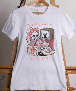 Murder Shows And Comfy Clothes Skeleton Girl shirt