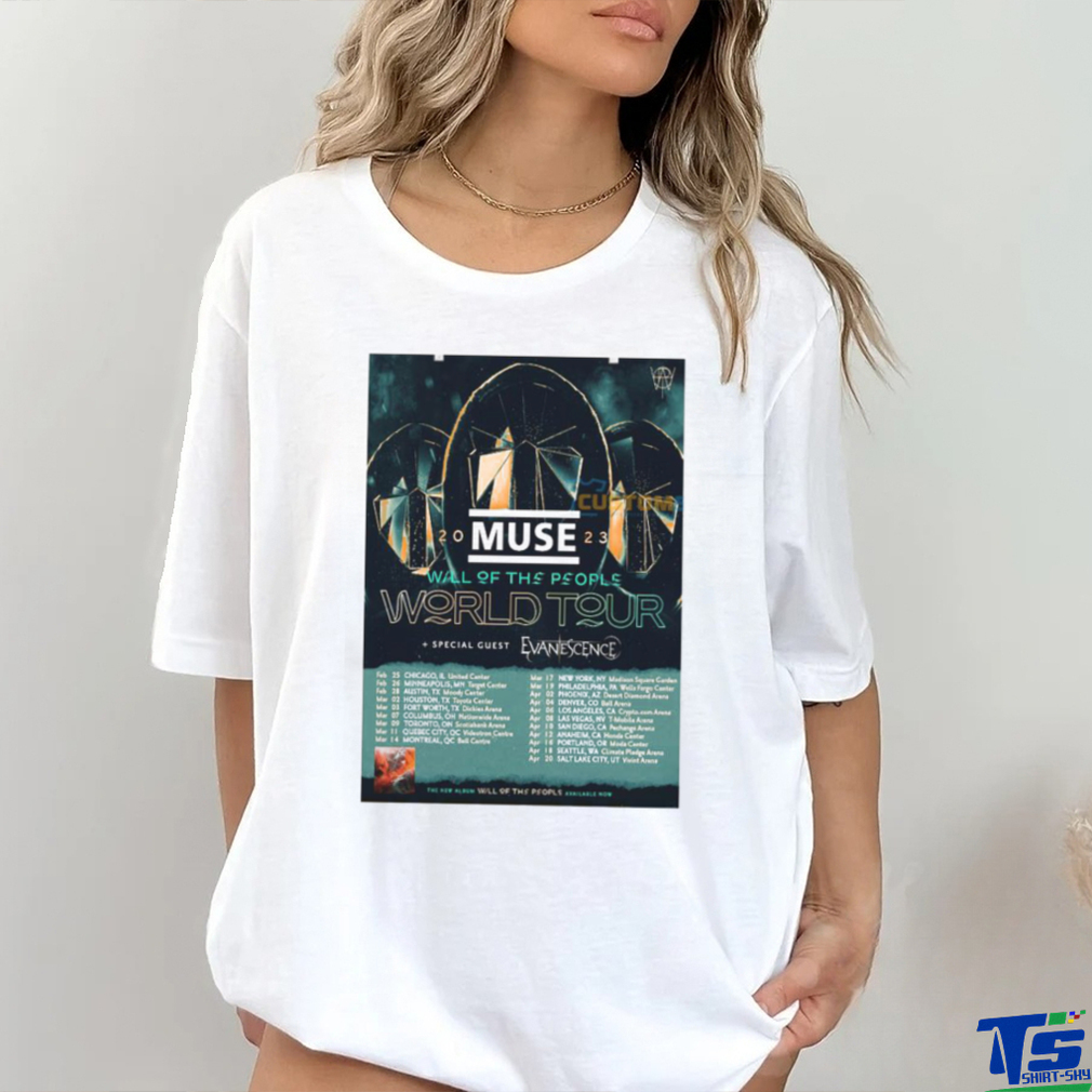 Muse World Tour 2023, Will Of The People New Album Poster Shirt Muse World Tour 2023, Will Of The People New Album Poster Shirt