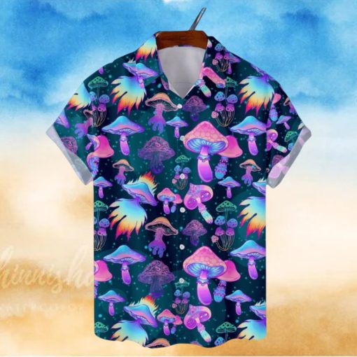 Mushroom Amazing Short Sleeve Aloha Hawaiian Shirt Summer Gift For Men And Women