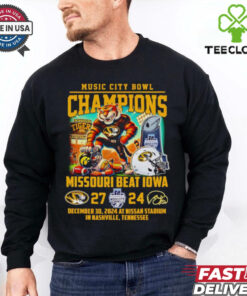 Music City Bowl Champions Missouri beat Iowa mascot shirt