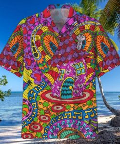 Music Hippie Colorful Hawaiian Shirts