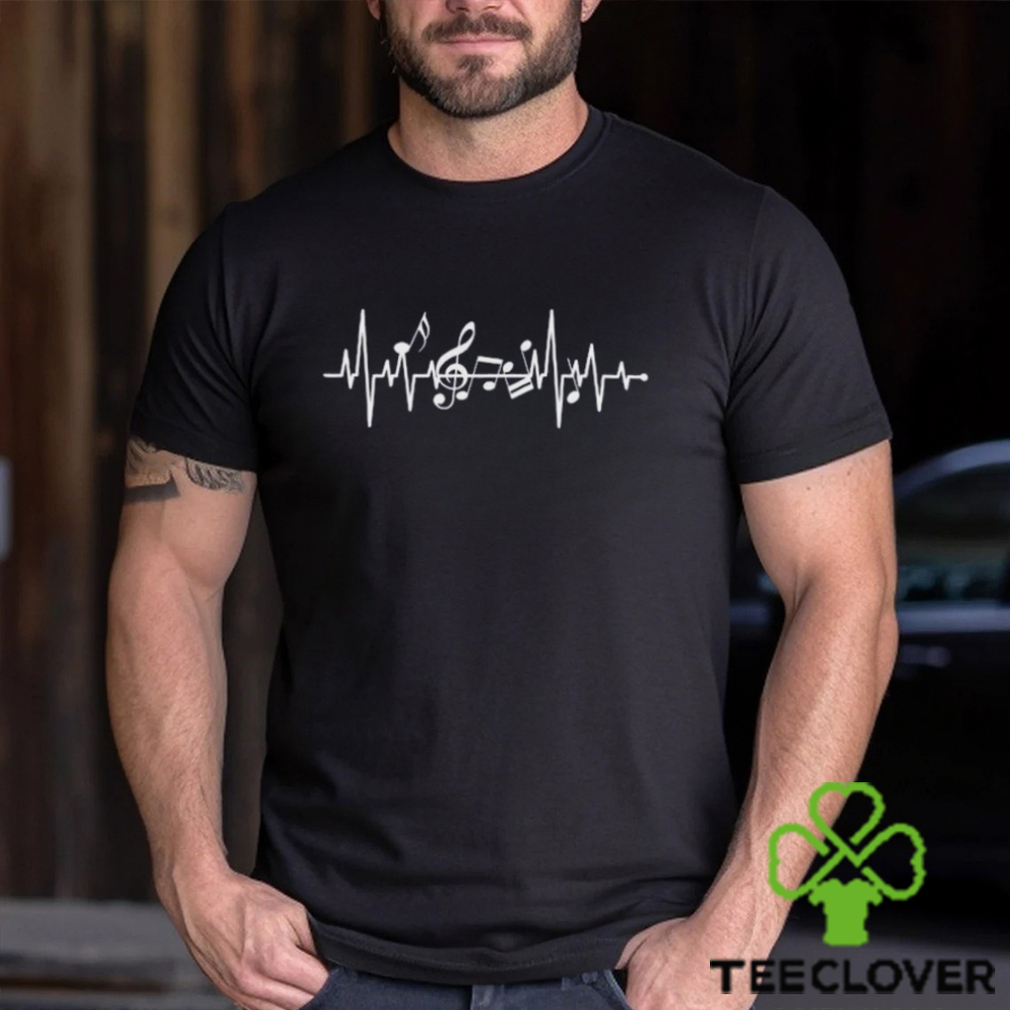 Music Notes Shirt Heartbeat Musician Tee Classic Unisex Music Notes Shirt Heartbeat Musician Tee Classic Unisex