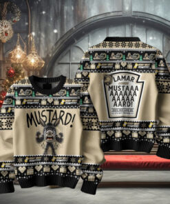 Mustard Army Black Knights For Fan Ugly Sweater