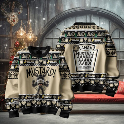 Mustard Army Black Knights For Fan Ugly Sweater