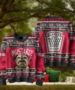 Mustard Georgia Bulldogs For Fan Ugly Sweater