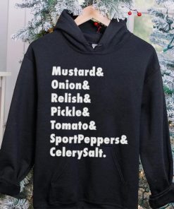 Mustard Onion Relish Pickle Tomato Sportpeppers Celerysalt T Shirt