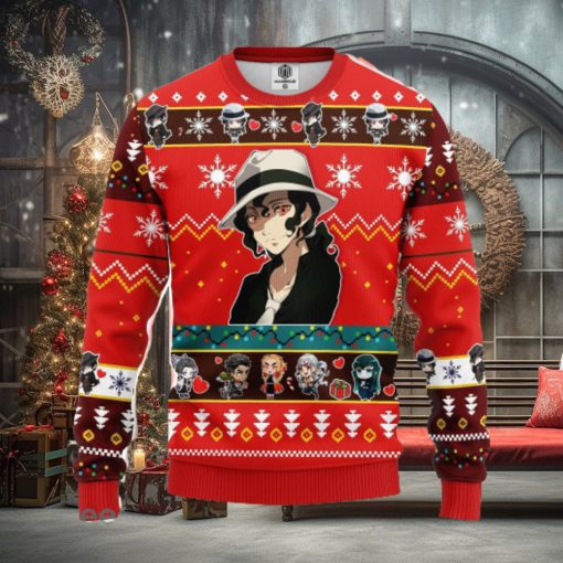 Muzan Kibutsuji Christmas Demon Slayer Anime Red 1 Amazing Gift Ugly Christmas 3D Sweater Christmas Gift For Men And Women