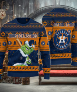 Houston Astros Grinch Christmas Ugly Sweater