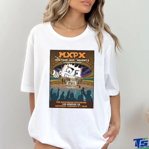 MxPx Los Angeles 24 less than jake relient k smoking popes shirt