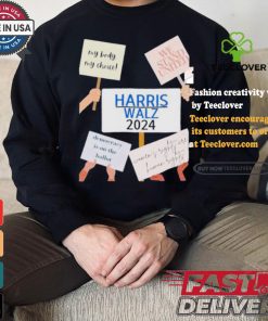 My Body My Choice We Stand United Harris Walz 2024 Democracy Is On The Ballot T shirt