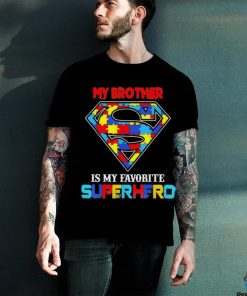 My Brother Is My Favorite Superhero Autism Awareness Shirt