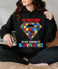 My Brother Is My Favorite Superhero Autism Awareness Shirt