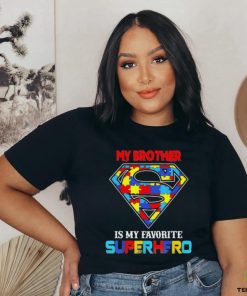 My Brother Is My Favorite Superhero Autism Awareness Shirt