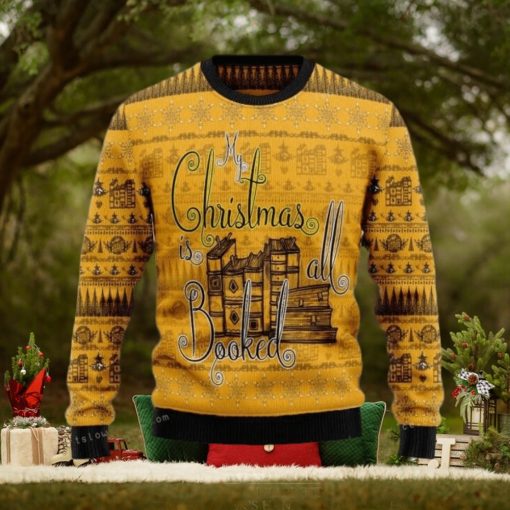 My Christmas Is All Booked Womens Ugly Sweater