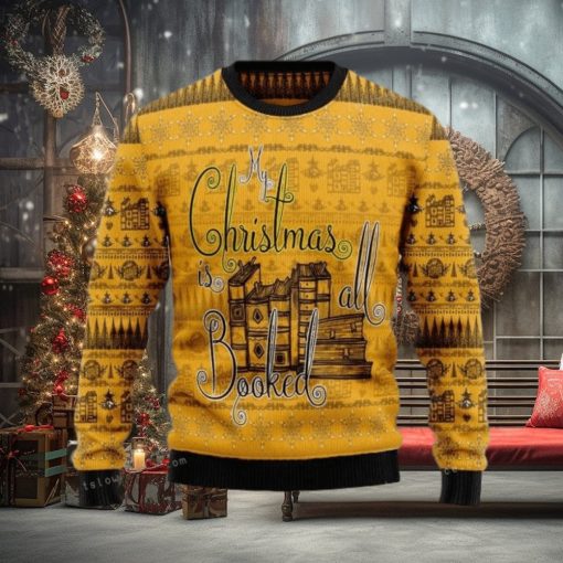 My Christmas Is All Booked Womens Ugly Sweater