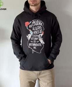 My Courage Always Rises With Every Attemp – Book Lover flower shirt