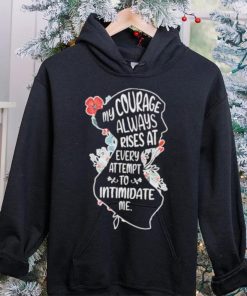 My Courage Always Rises With Every Attemp – Book Lover flower shirt