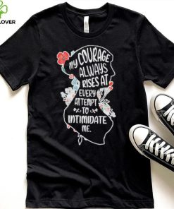 My Courage Always Rises With Every Attemp – Book Lover flower shirt