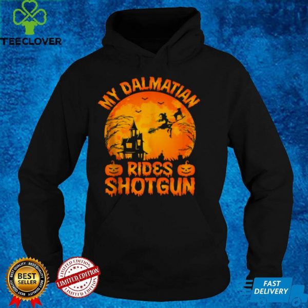 My Dalmatian Rides Shotgun Halloween T Shirt