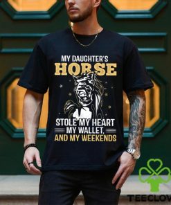 My Daughter's Horse Stole My Heart My Wallet Funny Horse Classic T Shirt