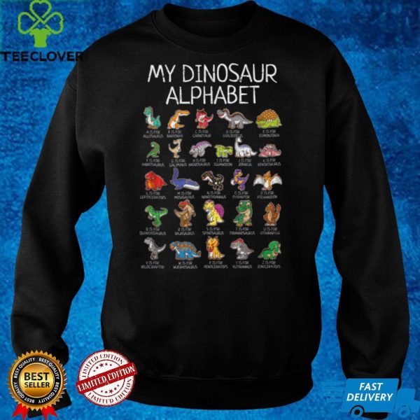 My Dinosaur Alphabet A Z ABC Dino T rex Dinosaurus T Shirt