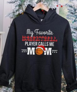 My Favorite Basketball Player Calls Me Mom Santa Hat Christmas Shirt